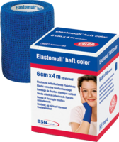 ELASTOMULL haft color 6 cmx20 m Fixierb.blau