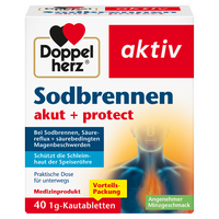 DOPPELHERZ Sodbrennen akut+protect Kautabletten